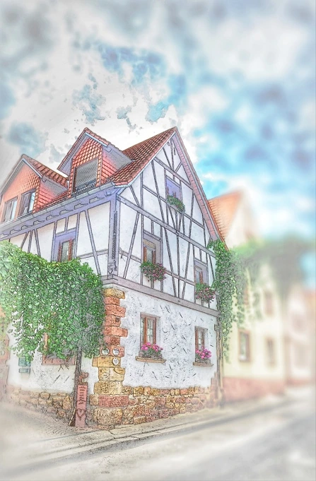 Außenansicht des Fachwerkhauses in der Talstraße 29