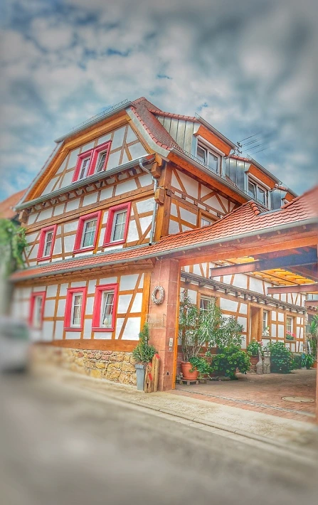 Außenansicht des Fachwerkhauses in der Talstraße 28